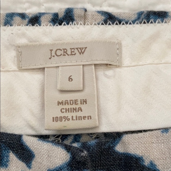 JCrew Linen Patterned Shorts - Picture 2 of 6